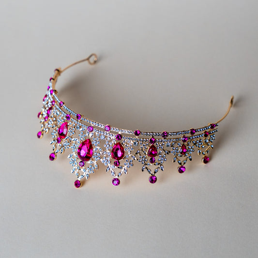 Hot Pink Diamond Tiara