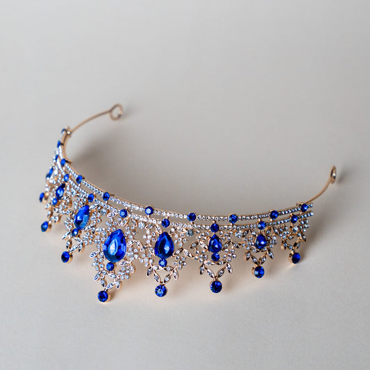 Navy Blue Diamond Tiara