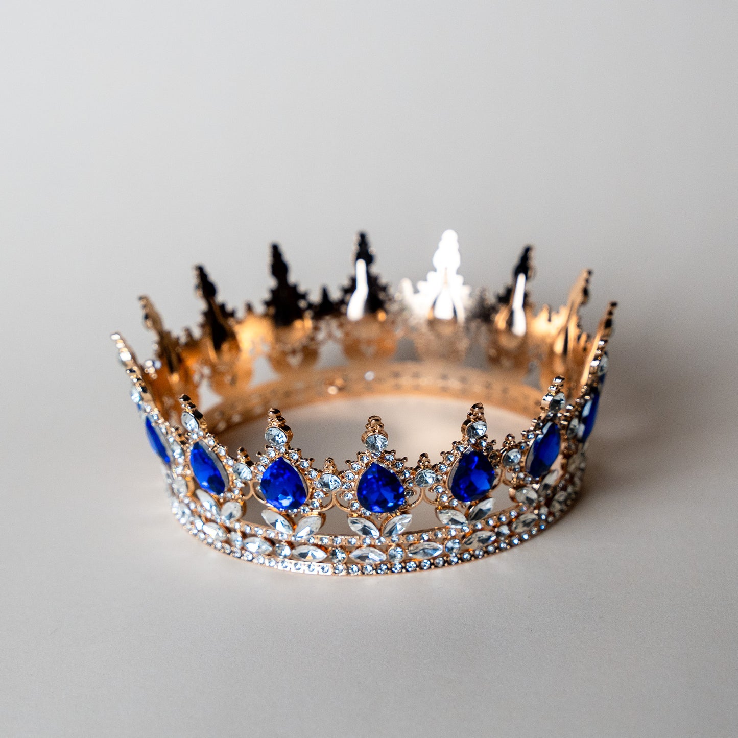 Navy Blue Diamond Crown