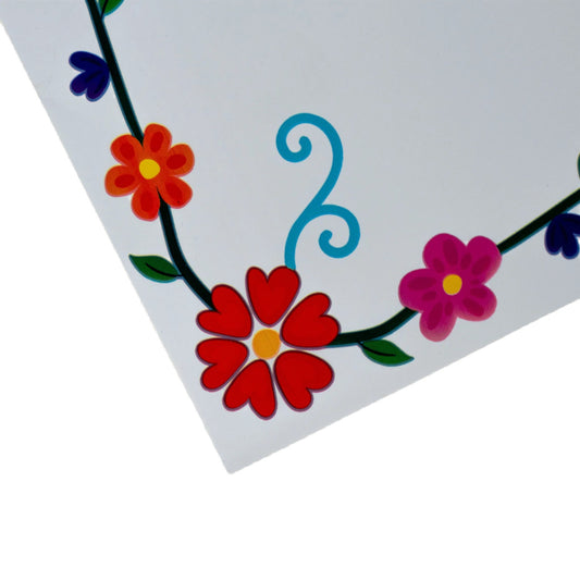 Papel con flores de Corea